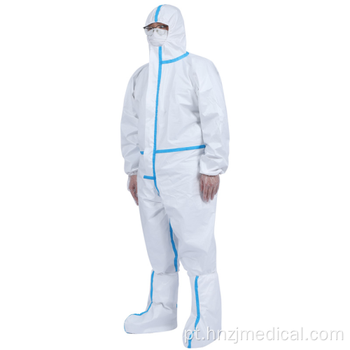 Roupa descartável de proteção médica